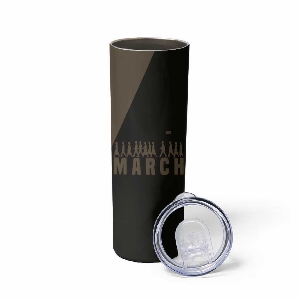 Bayard Rustin Skinny Tumbler with March on Washington Design Civil Rights Organizer Tribute - Wonder Print Shop