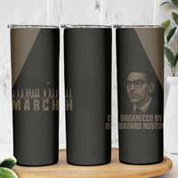 Bayard Rustin Skinny Tumbler with March on Washington Design Civil Rights Organizer Tribute - Wonder Print Shop