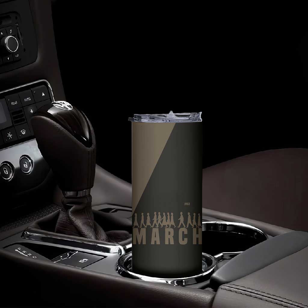 Bayard Rustin Skinny Tumbler with March on Washington Design Civil Rights Organizer Tribute - Wonder Print Shop