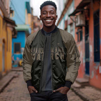 Bayard Rustin Sleeve Zip Bomber Jacket with March on Washington Design Civil Rights Organizer Tribute - Wonder Print Shop