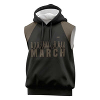Bayard Rustin Sleeveless Hoodie with March on Washington Design Civil Rights Organizer Tribute - Wonder Print Shop