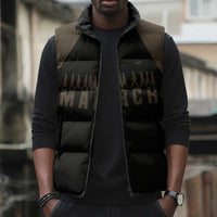 Bayard Rustin Sleeveless Puffer Jacket with March on Washington Design Civil Rights Organizer Tribute - Wonder Print Shop