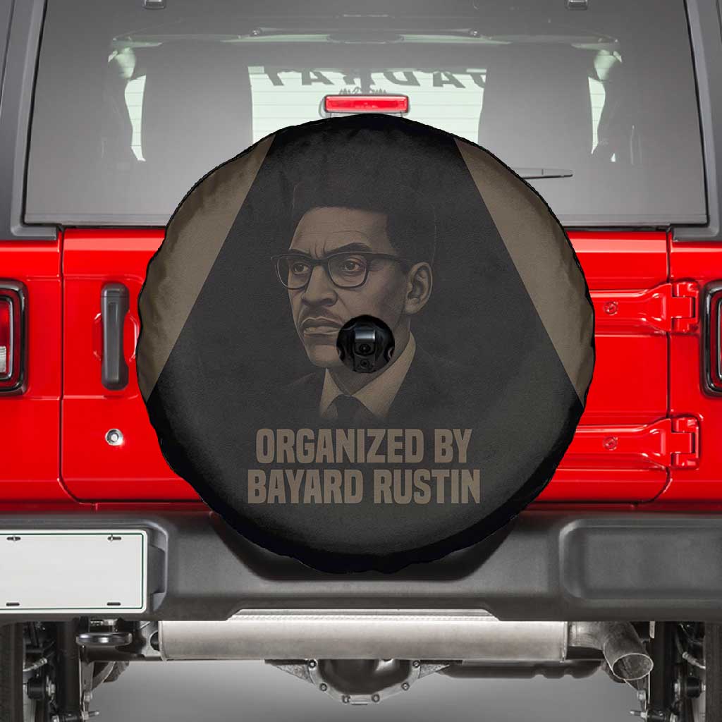 Bayard Rustin Spare Tire Cover with March on Washington Design Civil Rights Organizer Tribute - Wonder Print Shop