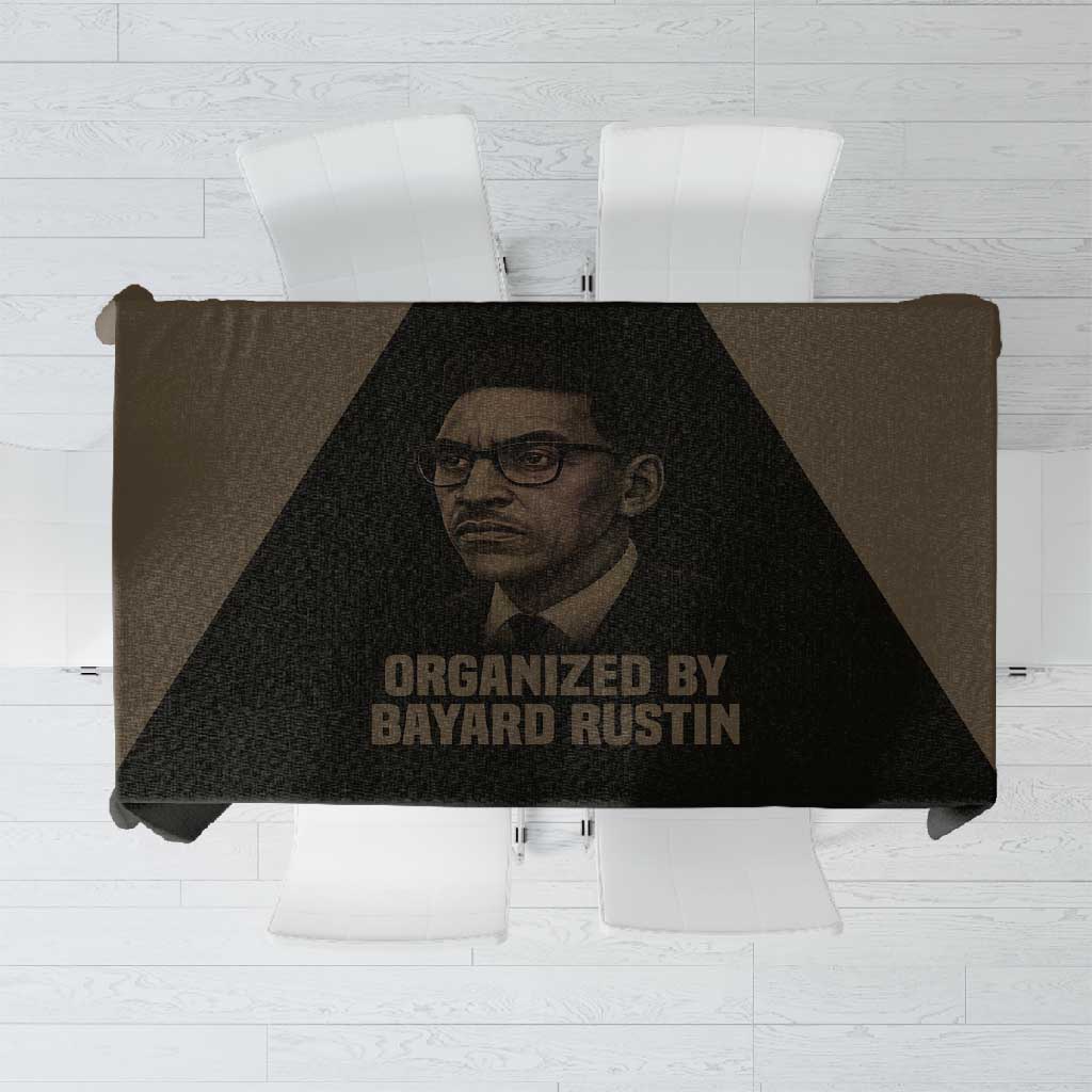 Bayard Rustin Tablecloth with March on Washington Design Civil Rights Organizer Tribute - Wonder Print Shop