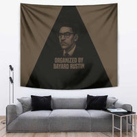Bayard Rustin Tapestry with March on Washington Design Civil Rights Organizer Tribute - Wonder Print Shop