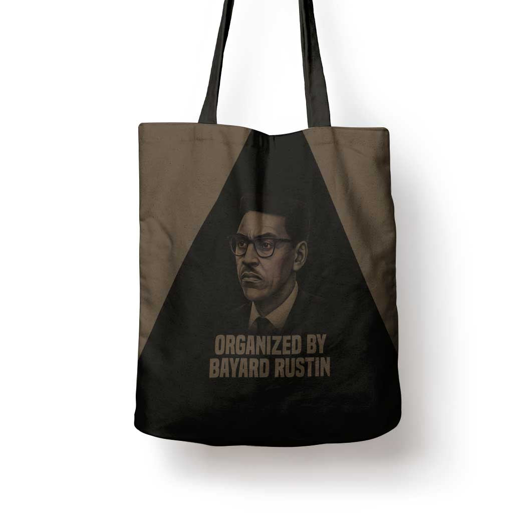 Bayard Rustin Tote Bag with March on Washington Design Civil Rights Organizer Tribute - Wonder Print Shop
