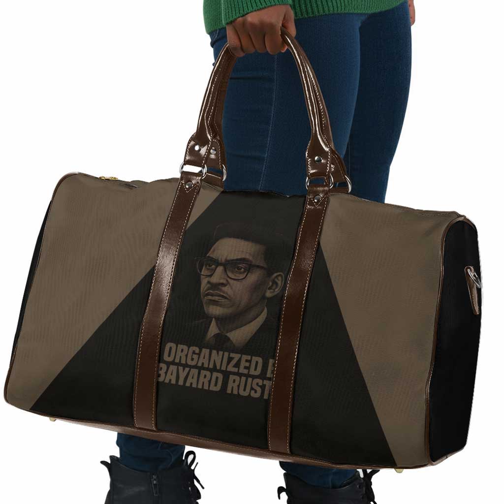 Bayard Rustin Travel Bag with March on Washington Design Civil Rights Organizer Tribute - Wonder Print Shop