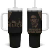 Bayard Rustin Tumbler With Handle with March on Washington Design Civil Rights Organizer Tribute - Wonder Print Shop