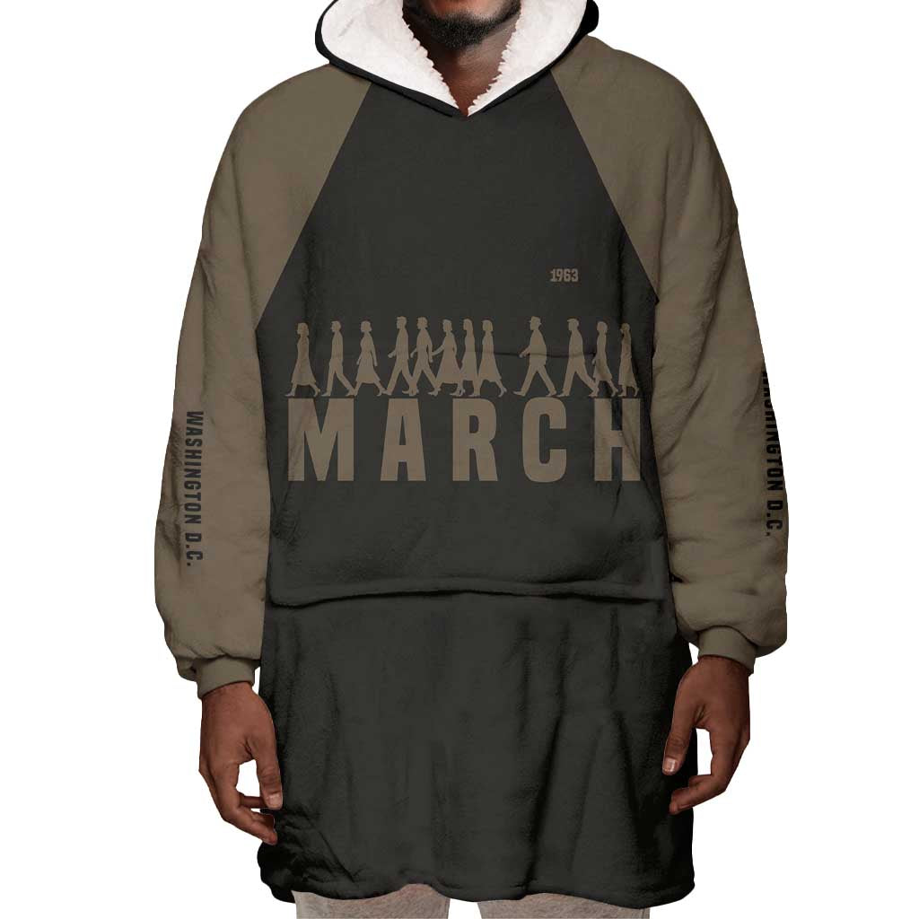 Bayard Rustin Wearable Blanket Hoodie with March on Washington Design Civil Rights Organizer Tribute - Wonder Print Shop