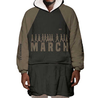 Bayard Rustin Wearable Blanket Hoodie with March on Washington Design Civil Rights Organizer Tribute - Wonder Print Shop