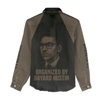 Bayard Rustin Women Casual Shirt with March on Washington Design Civil Rights Organizer Tribute - Wonder Print Shop