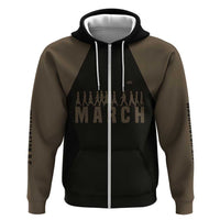 Bayard Rustin Zip Hoodie with March on Washington Design Civil Rights Organizer Tribute - Wonder Print Shop