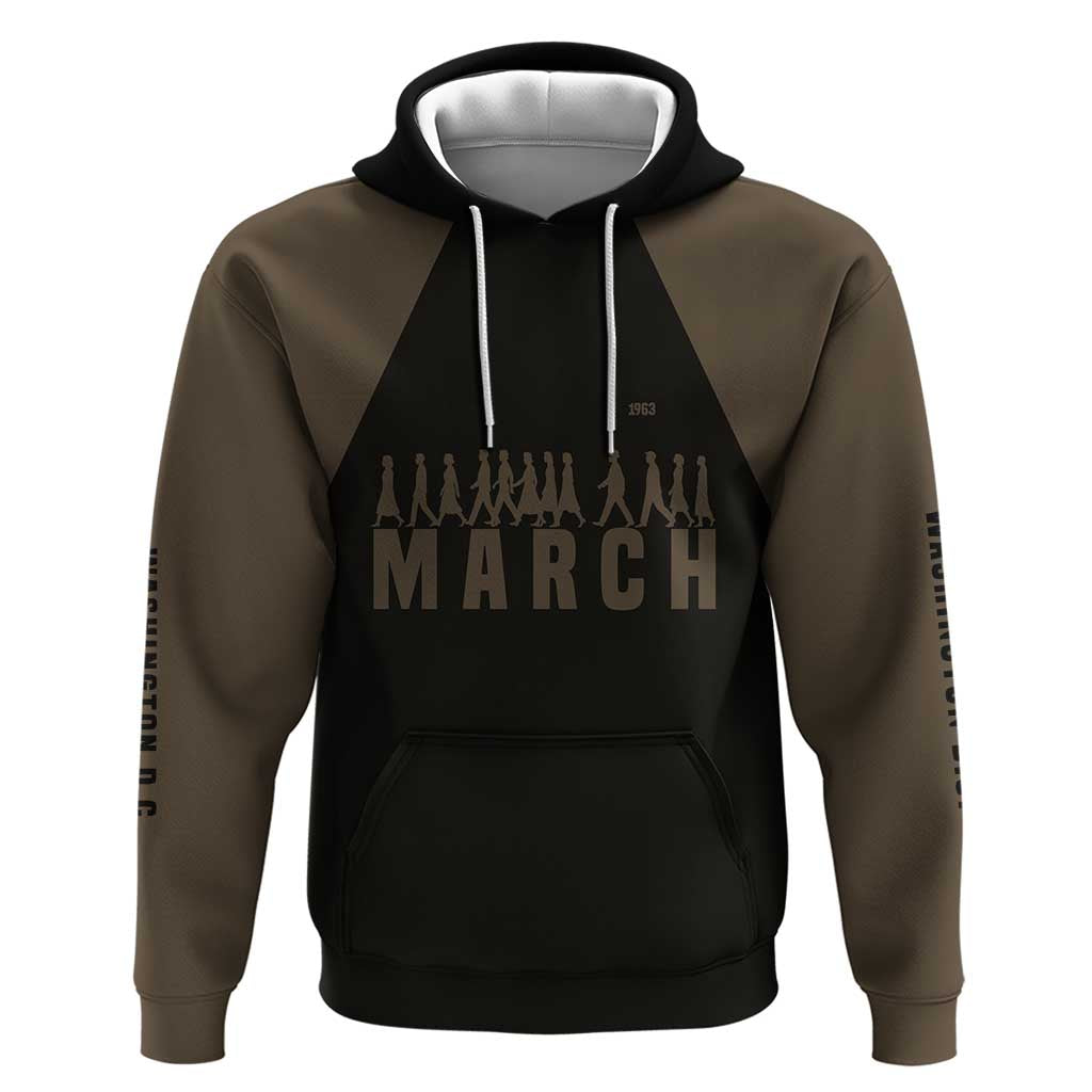 Bayard Rustin Zip Hoodie with March on Washington Design Civil Rights Organizer Tribute - Wonder Print Shop
