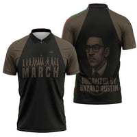 Bayard Rustin Zipper Polo Shirt with March on Washington Design Civil Rights Organizer Tribute - Wonder Print Shop