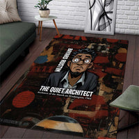 Bayard Rustin Area Rug with Quiet Architect Design Strategy and Courage Civil Rights Tribute - Wonder Print Shop