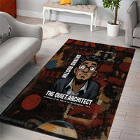 Bayard Rustin Area Rug with Quiet Architect Design Strategy and Courage Civil Rights Tribute - Wonder Print Shop