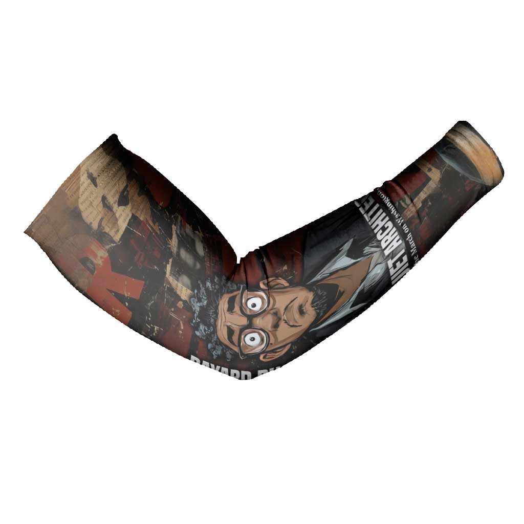 Bayard Rustin Arm Sleeves with Quiet Architect Design Strategy and Courage Civil Rights Tribute - Wonder Print Shop