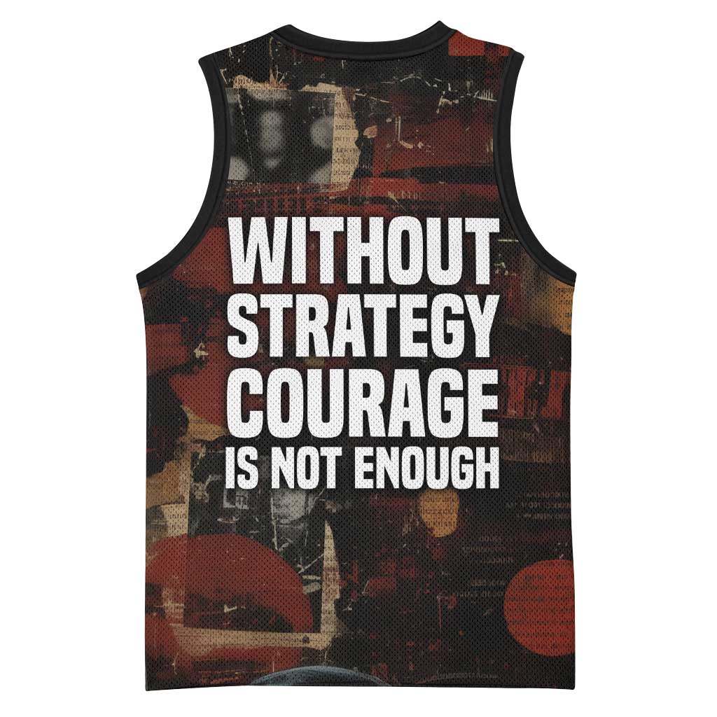 Bayard Rustin Basketball Jersey with Quiet Architect Design Strategy and Courage Civil Rights Tribute - Wonder Print Shop