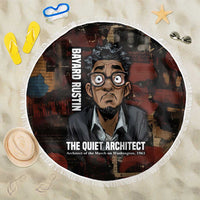 Bayard Rustin Beach Blanket with Quiet Architect Design Strategy and Courage Civil Rights Tribute - Wonder Print Shop