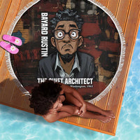Bayard Rustin Beach Blanket with Quiet Architect Design Strategy and Courage Civil Rights Tribute - Wonder Print Shop