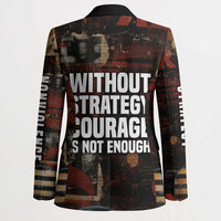 Bayard Rustin Blazer with Quiet Architect Design Strategy and Courage Civil Rights Tribute - Wonder Print Shop