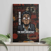 Bayard Rustin Canvas Wall Art with Quiet Architect Design Strategy and Courage Civil Rights Tribute - Wonder Print Shop