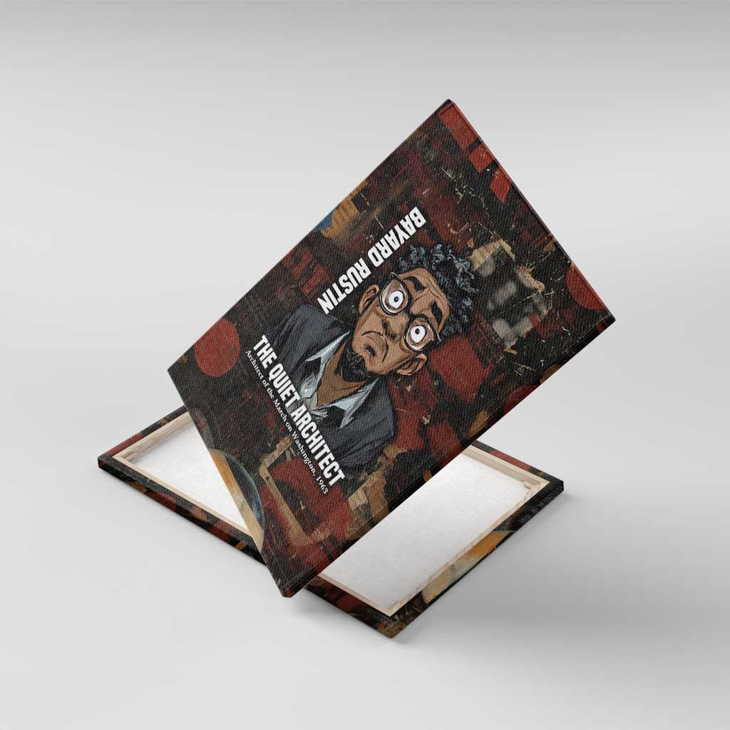 Bayard Rustin Canvas Wall Art with Quiet Architect Design Strategy and Courage Civil Rights Tribute - Wonder Print Shop
