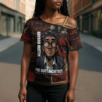 Bayard Rustin Cross Shoulder Shirt with Quiet Architect Design Strategy and Courage Civil Rights Tribute - Wonder Print Shop