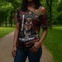 Bayard Rustin Cross Shoulder Shirt with Quiet Architect Design Strategy and Courage Civil Rights Tribute - Wonder Print Shop
