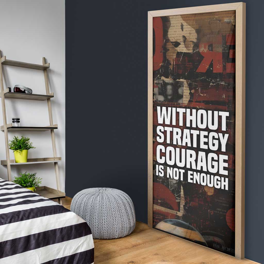 Bayard Rustin Door Cover with Quiet Architect Design Strategy and Courage Civil Rights Tribute - Wonder Print Shop