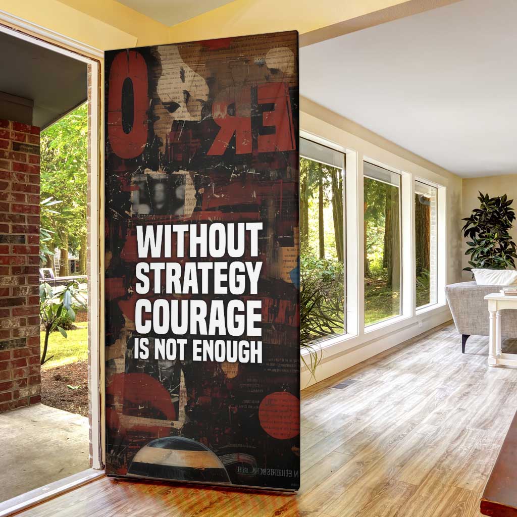 Bayard Rustin Door Cover with Quiet Architect Design Strategy and Courage Civil Rights Tribute - Wonder Print Shop