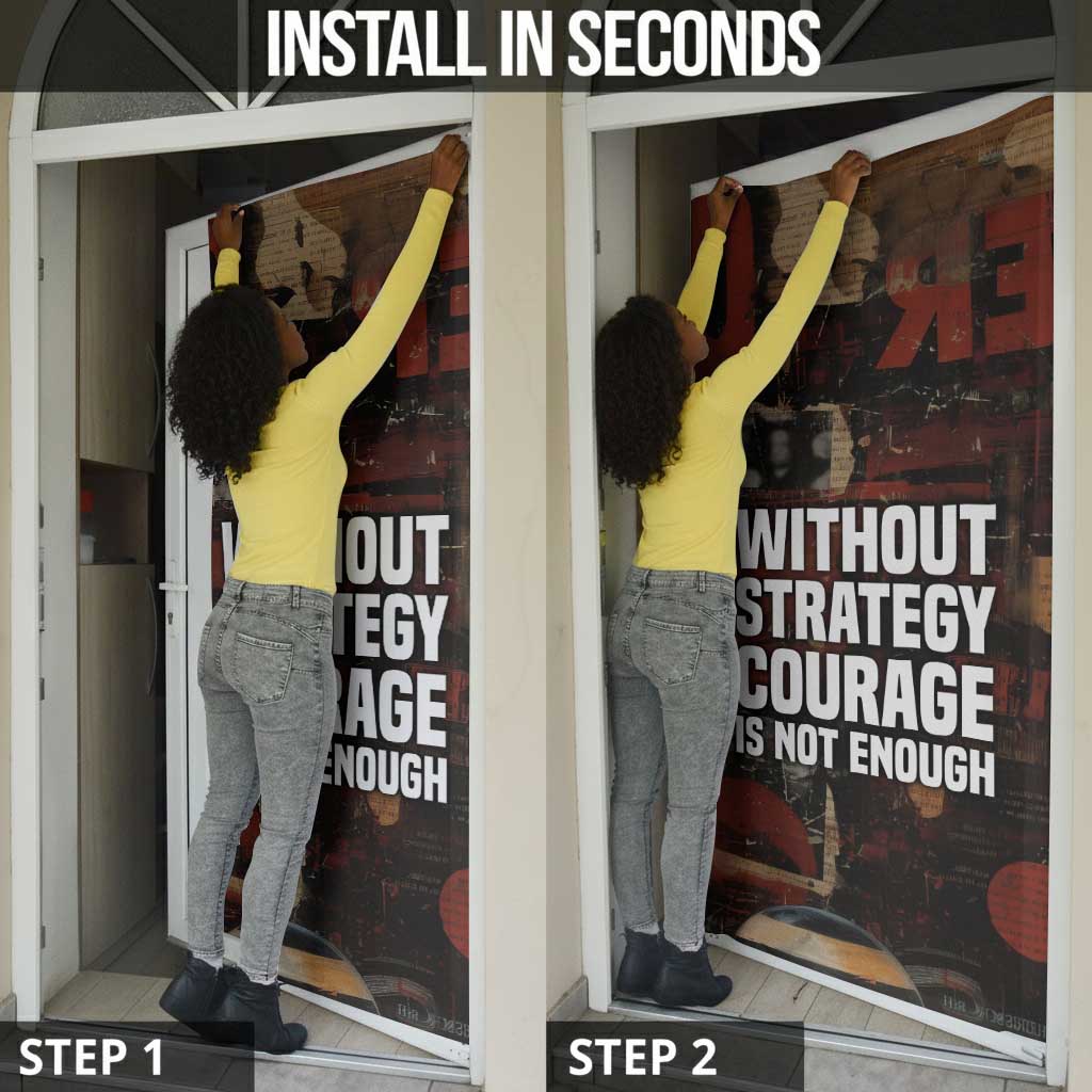 Bayard Rustin Door Cover with Quiet Architect Design Strategy and Courage Civil Rights Tribute - Wonder Print Shop