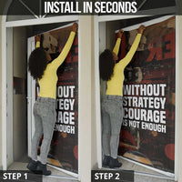 Bayard Rustin Door Cover with Quiet Architect Design Strategy and Courage Civil Rights Tribute - Wonder Print Shop