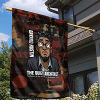 Bayard Rustin Garden Flag with Quiet Architect Design Strategy and Courage Civil Rights Tribute - Wonder Print Shop