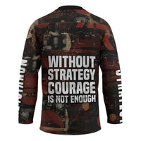 Bayard Rustin Hockey Jersey with Quiet Architect Design Strategy and Courage Civil Rights Tribute - Wonder Print Shop