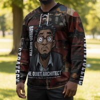 Bayard Rustin Hockey Jersey with Quiet Architect Design Strategy and Courage Civil Rights Tribute - Wonder Print Shop