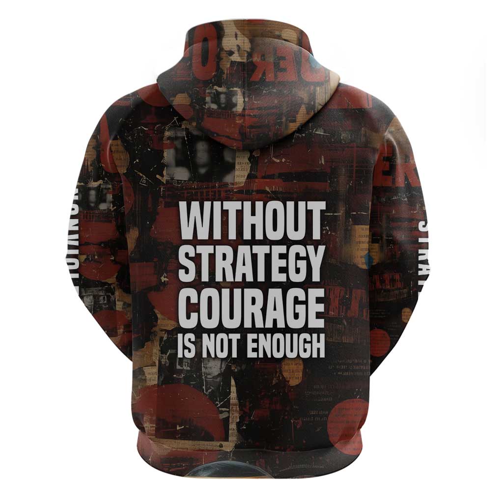 Bayard Rustin Hoodie with Quiet Architect Design Strategy and Courage Civil Rights Tribute - Wonder Print Shop