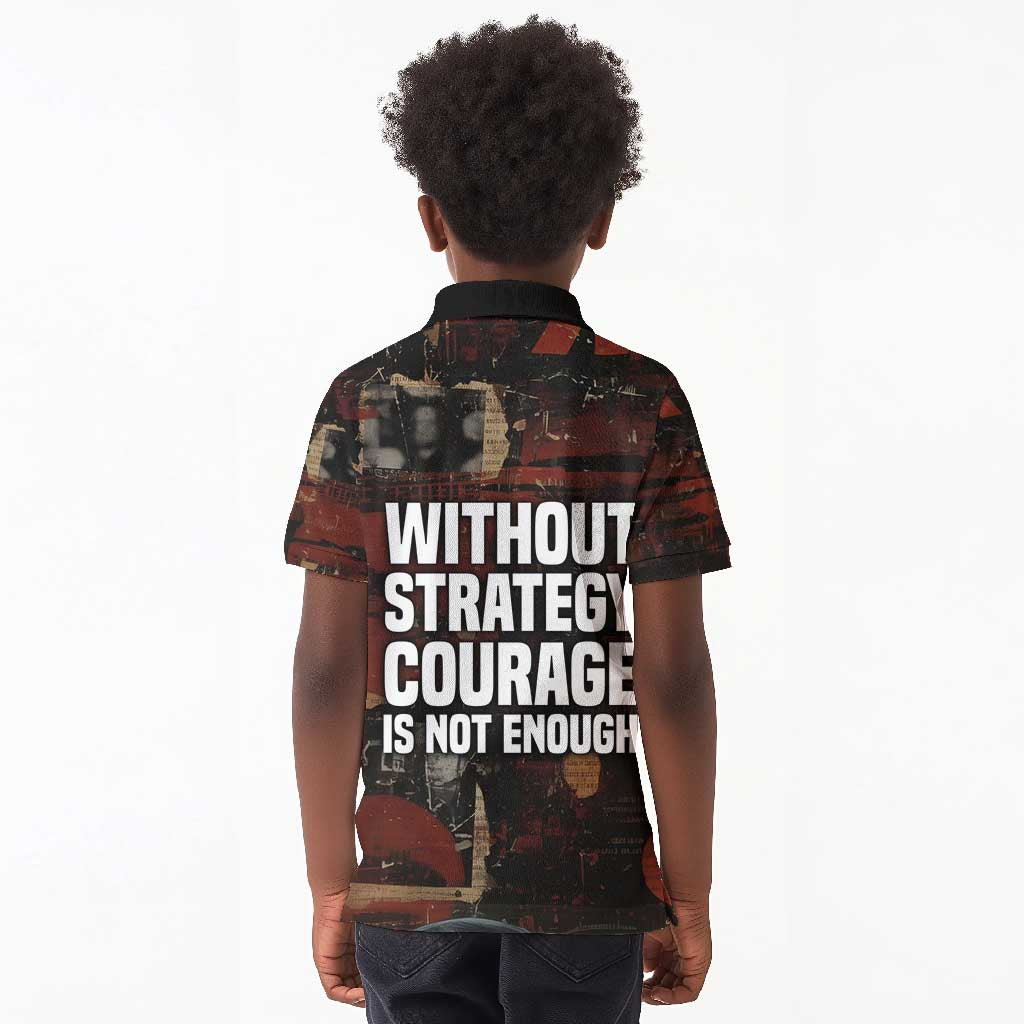 Bayard Rustin Kid Polo Shirt with Quiet Architect Design Strategy and Courage Civil Rights Tribute - Wonder Print Shop