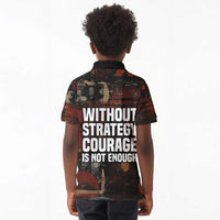 Bayard Rustin Kid Polo Shirt with Quiet Architect Design Strategy and Courage Civil Rights Tribute - Wonder Print Shop