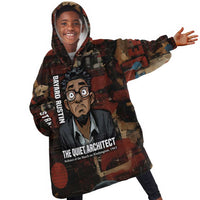 Bayard Rustin Kid Wearable Blanket Hoodie with Quiet Architect Design Strategy and Courage Civil Rights Tribute - Wonder Print Shop