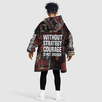 Bayard Rustin Kid Wearable Blanket Hoodie with Quiet Architect Design Strategy and Courage Civil Rights Tribute - Wonder Print Shop