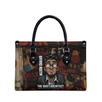 Bayard Rustin Leather Bag with Quiet Architect Design Strategy and Courage Civil Rights Tribute - Wonder Print Shop