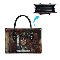 Bayard Rustin Leather Bag with Quiet Architect Design Strategy and Courage Civil Rights Tribute - Wonder Print Shop