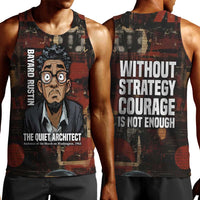 Bayard Rustin Men Tank Top with Quiet Architect Design Strategy and Courage Civil Rights Tribute - Wonder Print Shop