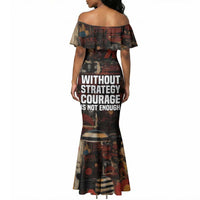 Bayard Rustin Mermaid Dress with Quiet Architect Design Strategy and Courage Civil Rights Tribute - Wonder Print Shop