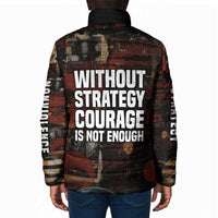 Bayard Rustin Padded Jacket with Quiet Architect Design Strategy and Courage Civil Rights Tribute - Wonder Print Shop