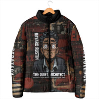 Bayard Rustin Padded Jacket with Quiet Architect Design Strategy and Courage Civil Rights Tribute - Wonder Print Shop