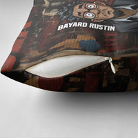 Bayard Rustin Pillow Cover with Quiet Architect Design Strategy and Courage Civil Rights Tribute - Wonder Print Shop