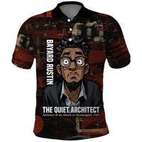 Bayard Rustin Polo Shirt with Quiet Architect Design Strategy and Courage Civil Rights Tribute - Wonder Print Shop