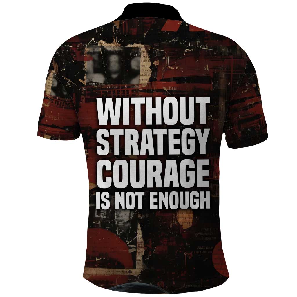 Bayard Rustin Polo Shirt with Quiet Architect Design Strategy and Courage Civil Rights Tribute - Wonder Print Shop